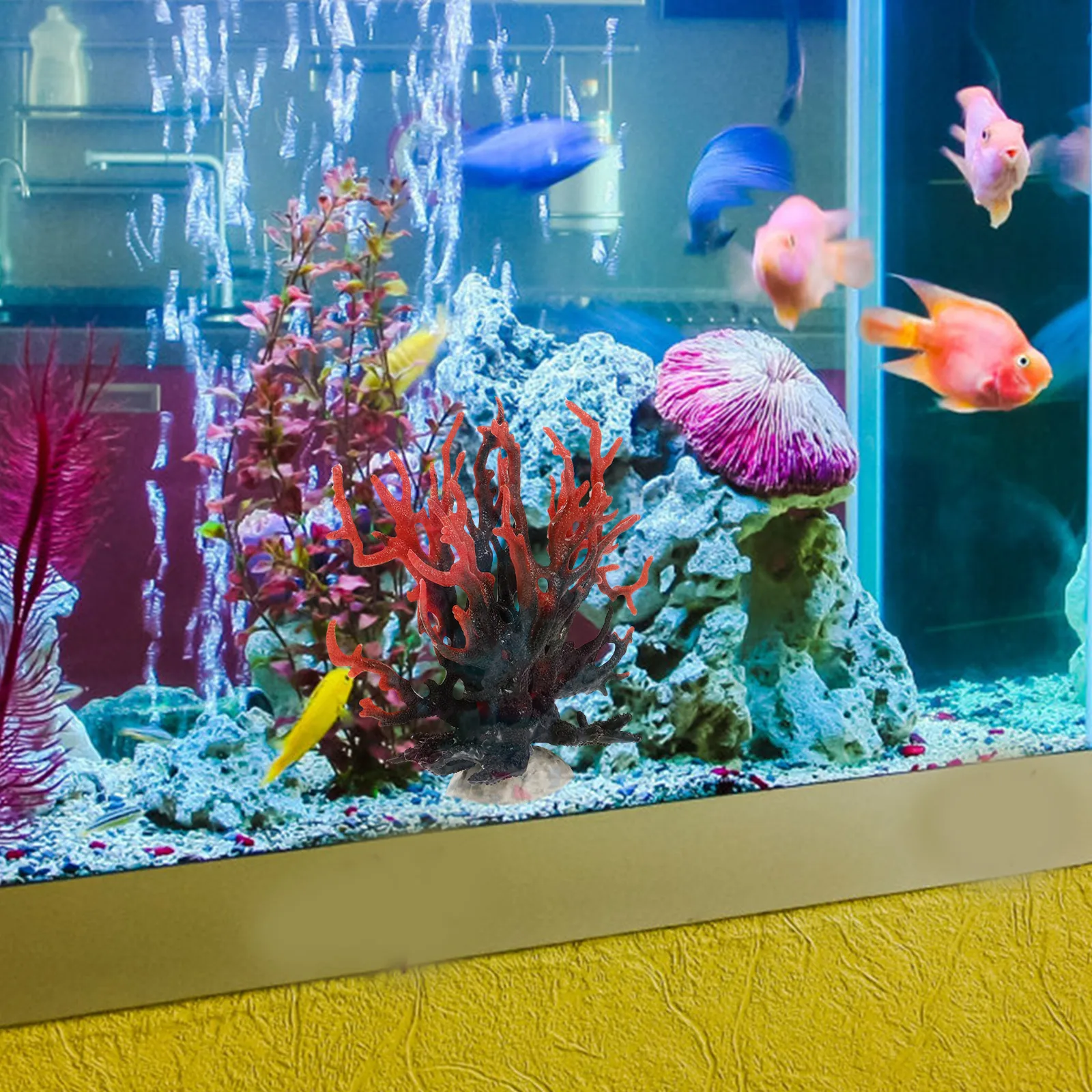 

Artificial Coral Decoration for Aquarium Soft Faux Coral Reef Fish Tank Decor FreshwaterCoral Decor Fish Tank Decorations Small