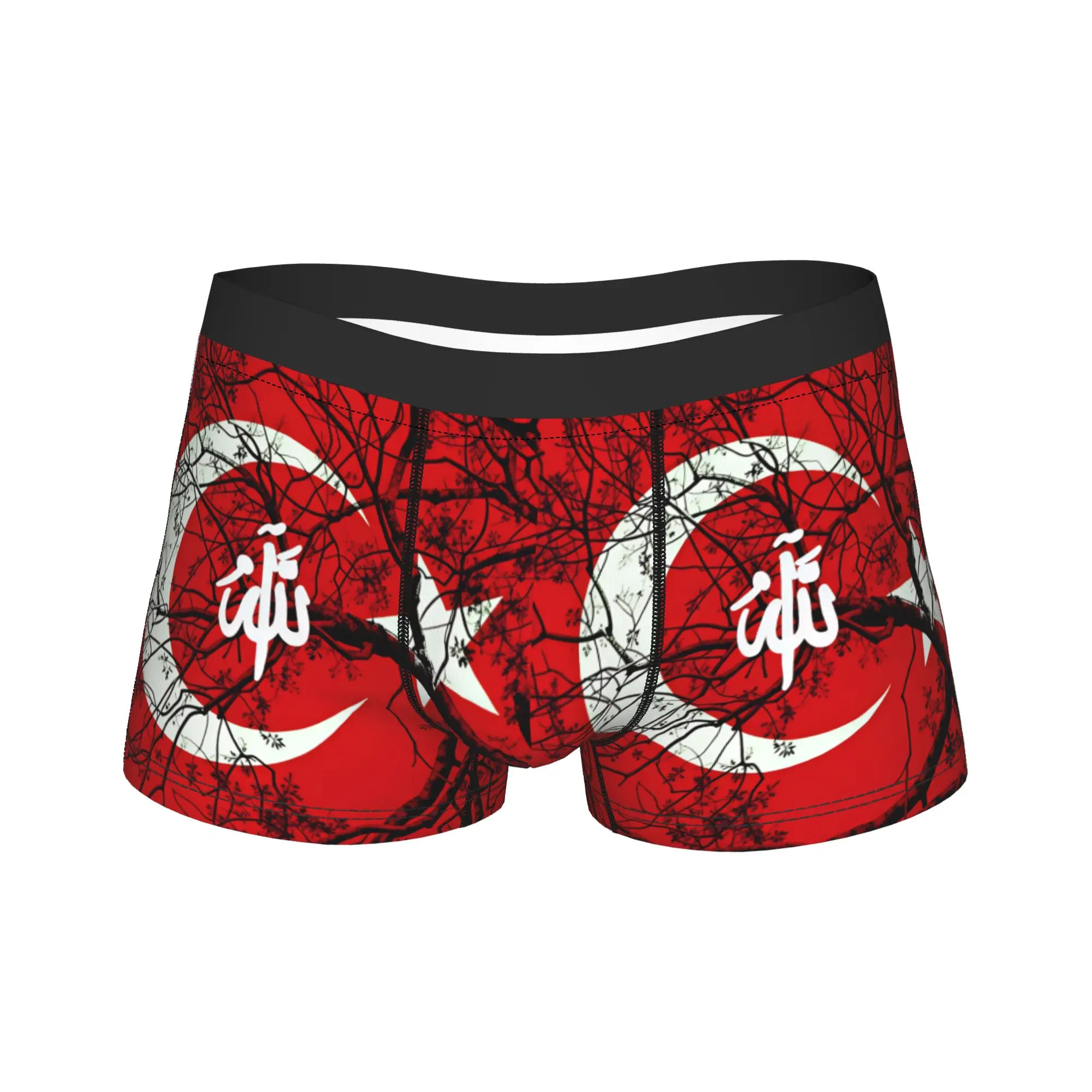 The Republic Of Turkey Flag Trunk  Pouch Underwear Quality Pattern Boxer Brief Comfortable Man Underpants Plus Size 2XL