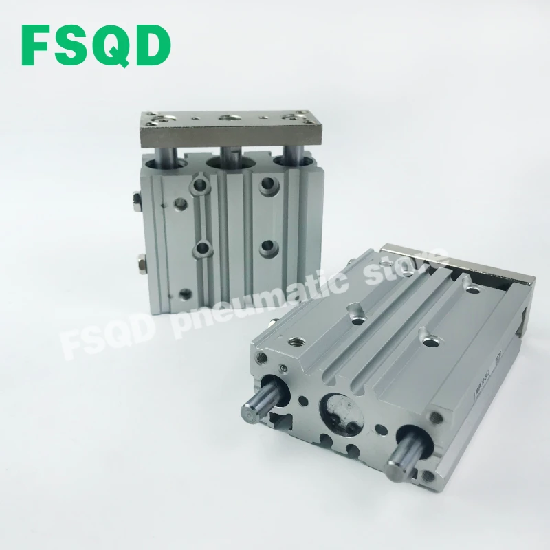 FSQD ثلاثة محاور اسطوانة الهواء مع قضيب ، سلسلة MGPL ، MGPL16-10 ، 20 ، 25 ، 30 ، 40 ، 50 ، 75 ، 100 ، 125 ، 150 ، 200 ، 250 ، 300Z ، AZ-XC8