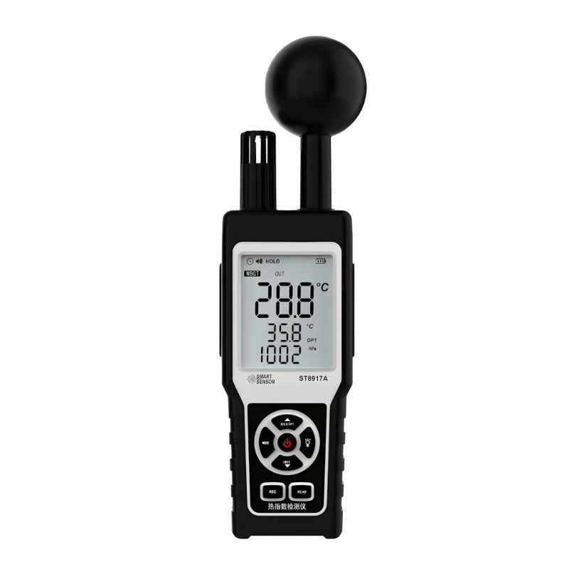 High Accuracy Digital Heat Stress Tester Measuring Moisture Content Point And Barometric Level
