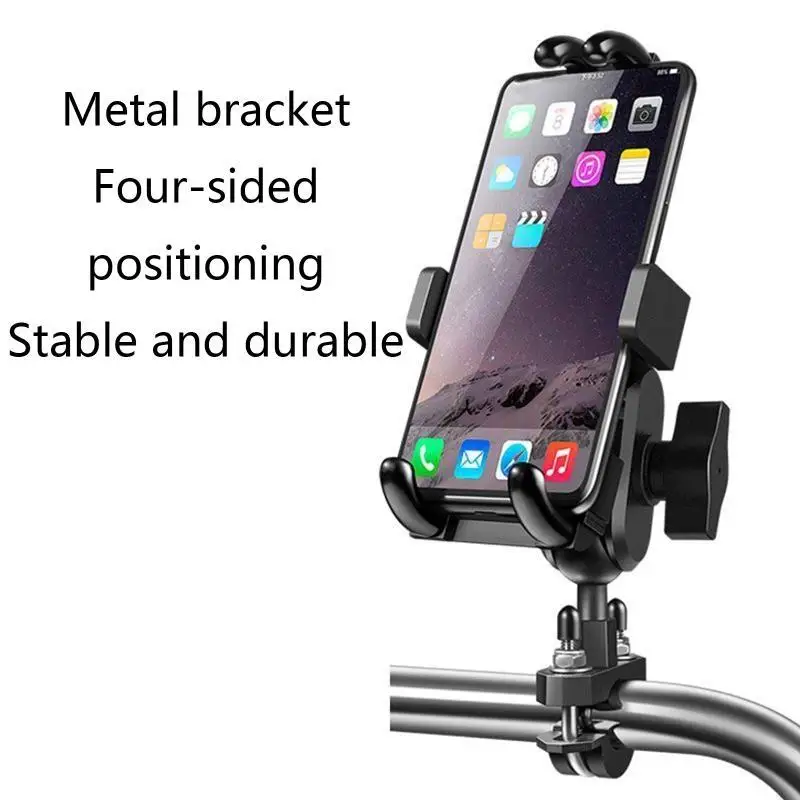 

G5GA Universal 4.7-7.2in Phone Holder Motorcycle Scooter Handlebar/Back Mirror Mount
