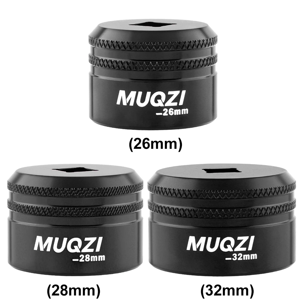 26/28/32mm Flat Socket Tool Aluminum Alloy Bicycle Fork Topcap Socket Drive Flat Socket for ROCKSHOX Front Forks