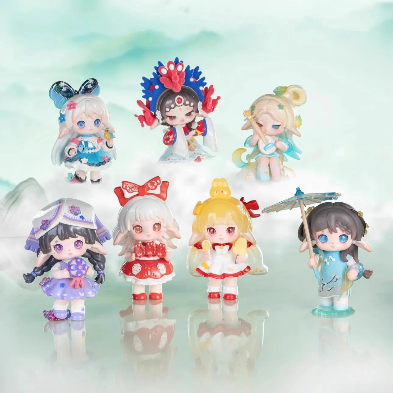 

Рубиновая нематериальная серия культурного наследия, слепая коробка, игрушки, милая аниме-фигурка, коллекция, модель, сумка-сюрприз, загадочная коробка, куклы, подарок