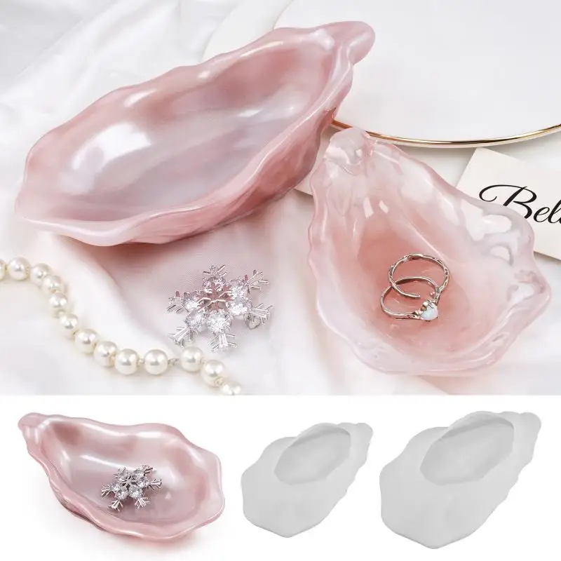 Pearl Edge Oyster Shell Silicone Mould Resin Plaster Casting Mold DIY Jewelry Tray Handicraft For Homemade Gift Production