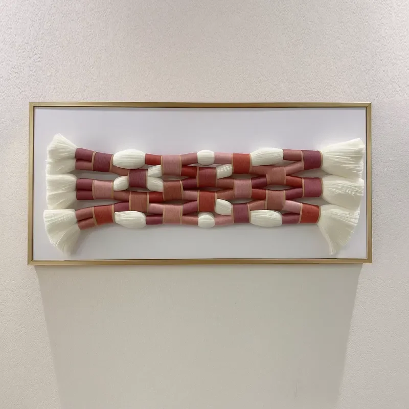 Architectural Handwoven Macrame Wall Art Sculpture for Hospitality Projects