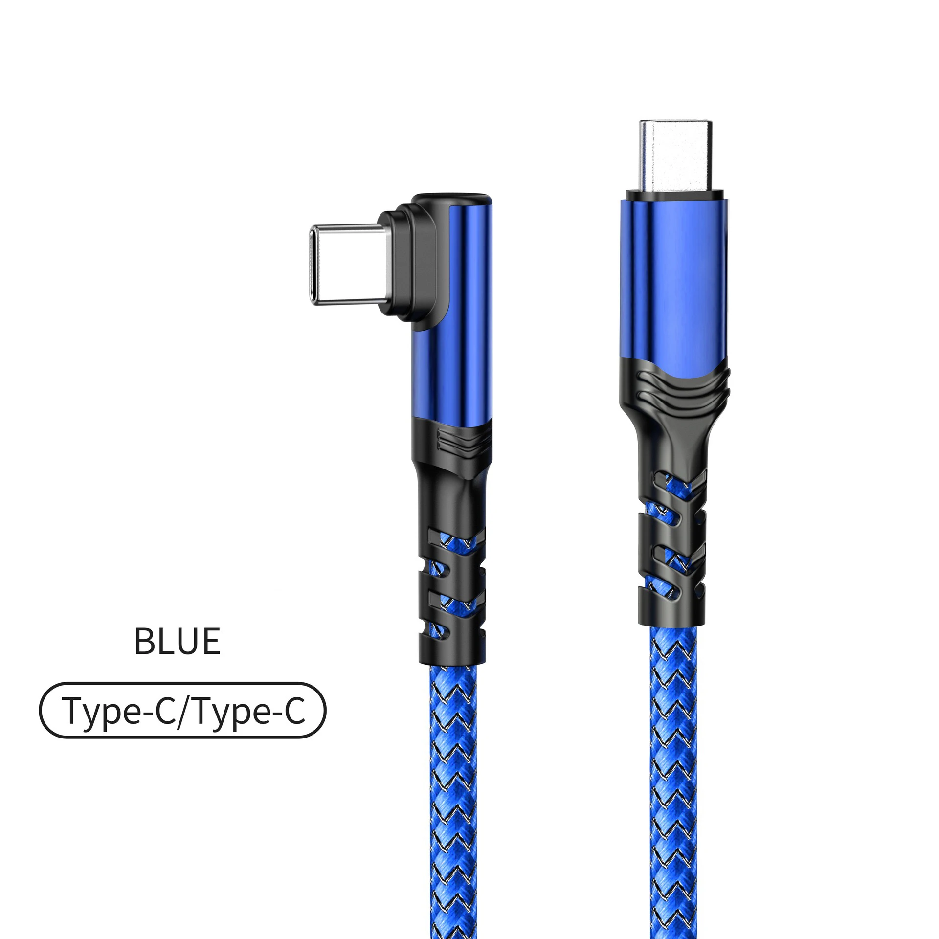 120W USB-C-auf-USB-C-Kabel, 90 Grad, für iPad, MacBook Pro, Xiaomi, Samsung, Huawei, schnelles Laden, Typ-C-Datenkabel