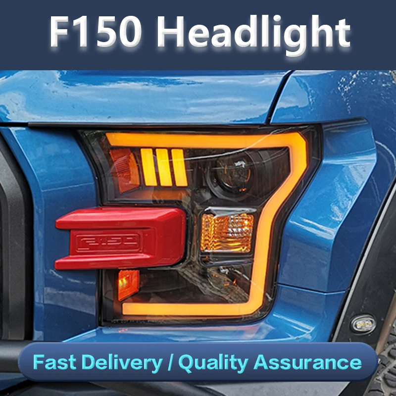 Car Styling Headlightsfor Ford F150 RAPTOR 2015-2017 Headlight assembly LED Head Light