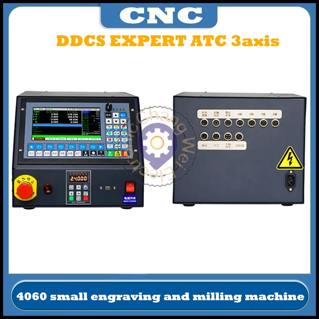 Latest CNC DDCS EXPERT M350 3axis 4060 small engraving and milling machine ATC precision engraving machining with knife library