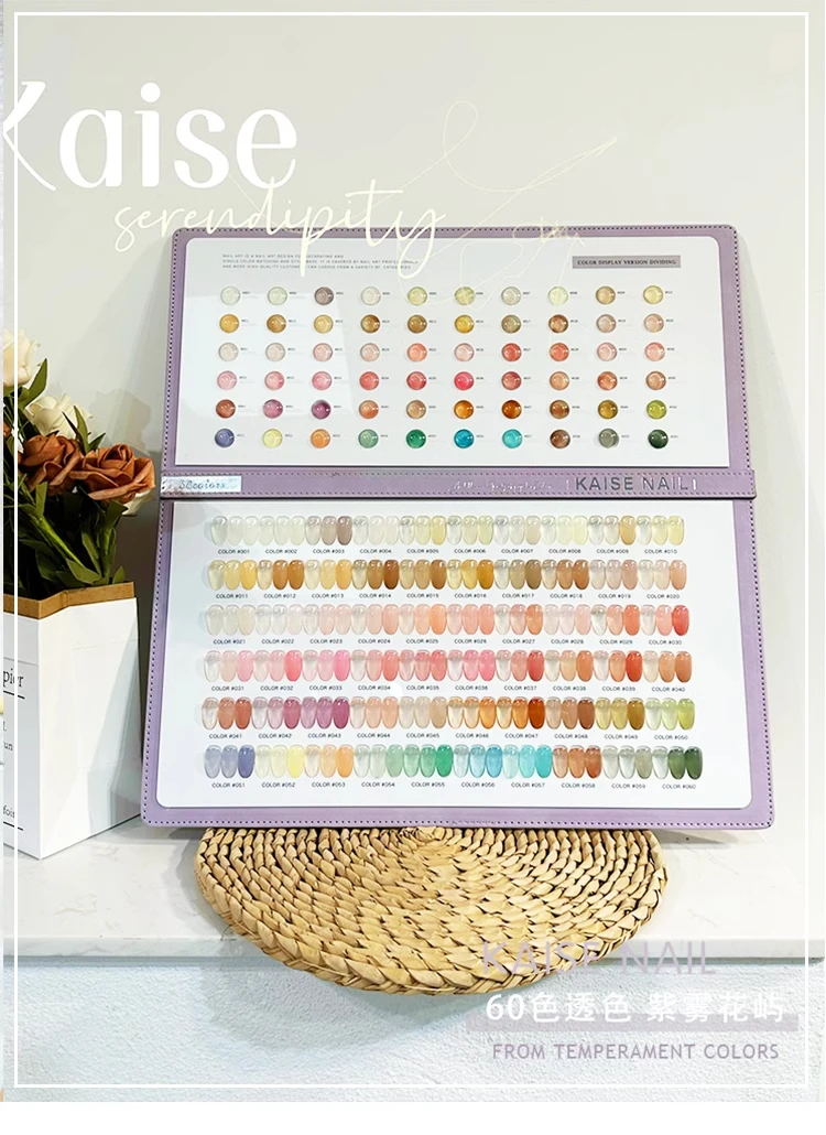 KAISE Transparent color 60 Colors Nail Gel Set Nail Salon Nail Shop 2024 New Hot item Professional Fashion Nail Art Kit Custom