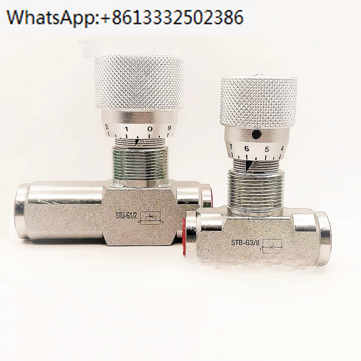 

STB-G1/4 two-way throttle valve STU-G1/4 one-way throttle valve STB-NPT1/4 STB-G1/2