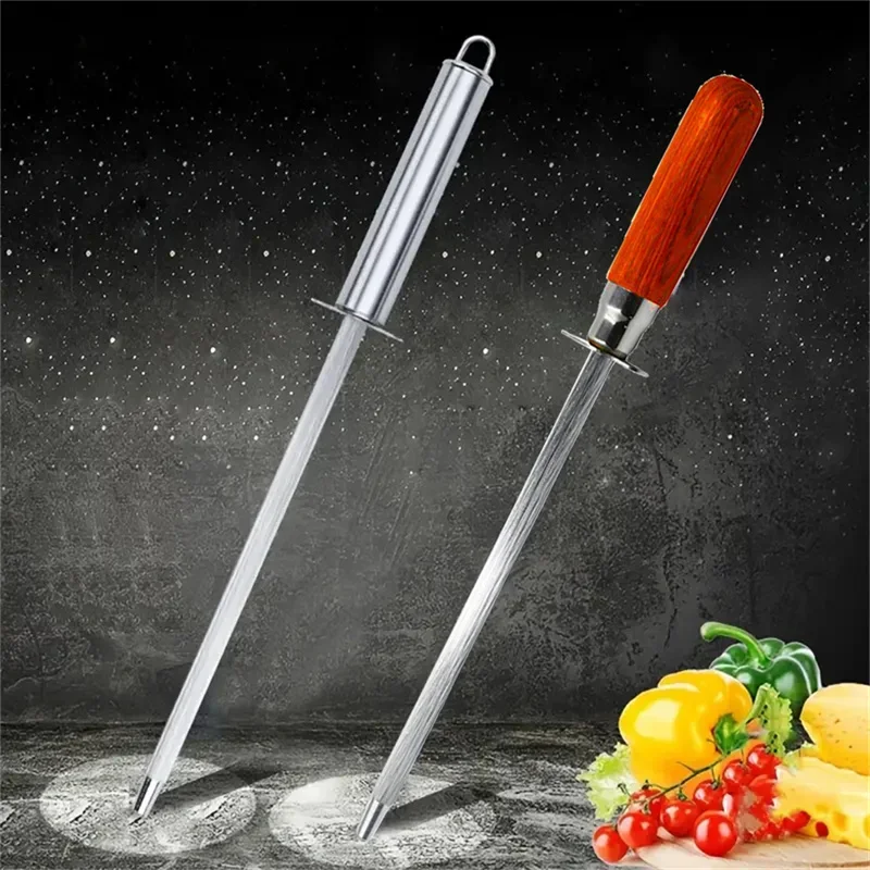 Messerschärfstab 11 Zoll Küche Honen Stahl Messerschärfen Kohlenstoffstahl Langlebiger Messerschärfer aus Edelstahl