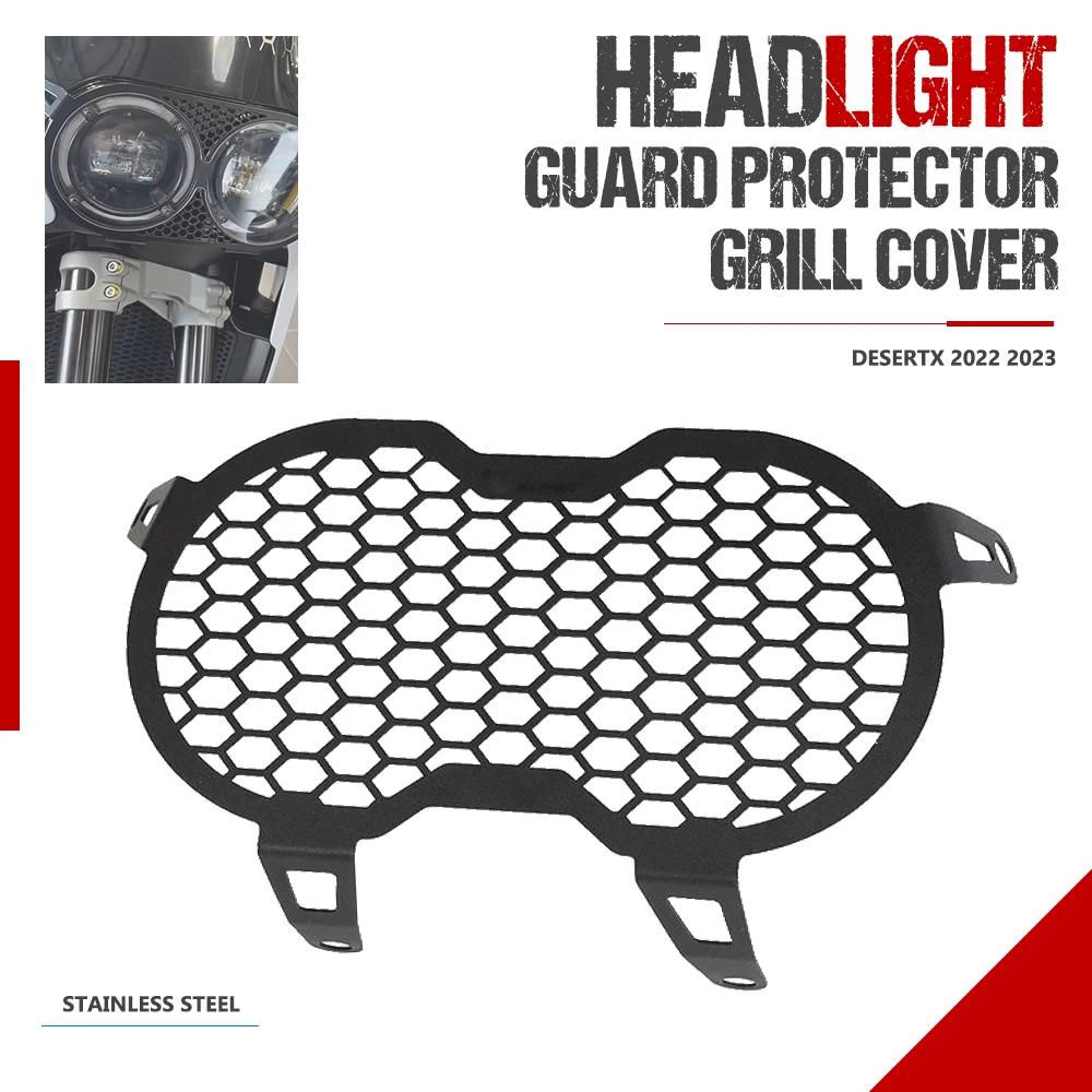 

Lamp Hoods DesertX Headlight Front Light Lamp Turning Light Cover Accessories For Ducati Desert X 2022 2023 Protection Grille