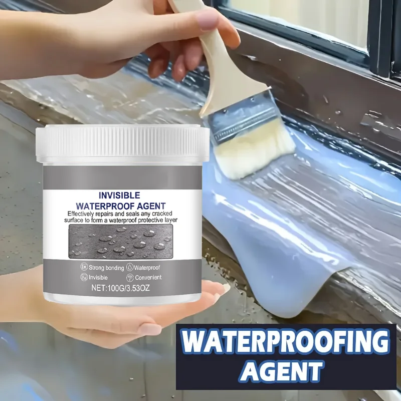 Invisible Waterproof Agent,Multi-Purpose Long-Lasting Waterproofer,Bathroom Waterproof Coating,Transparent & Durable Protection