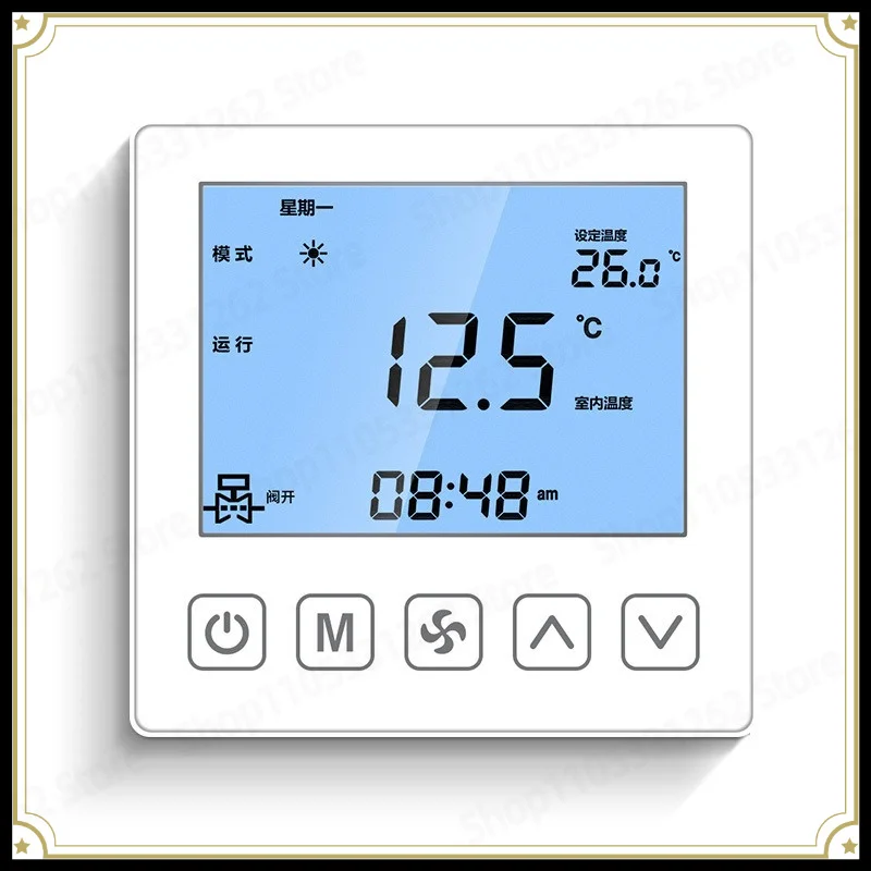 

Central Air Conditioner Networked Thermostat Wireless RS485 Wired Water Machine Communication Fan Coil Control Panel