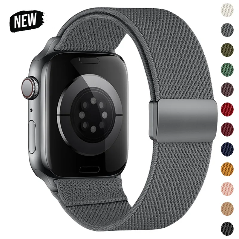

Nylon Strap For Apple Watch Ultra 3/2/1 49mm 44 45 46 42 38 41 40mm Sport Band For Iwatch Series 11 10 9 8 7 6 SE3 6 5 Bracelet