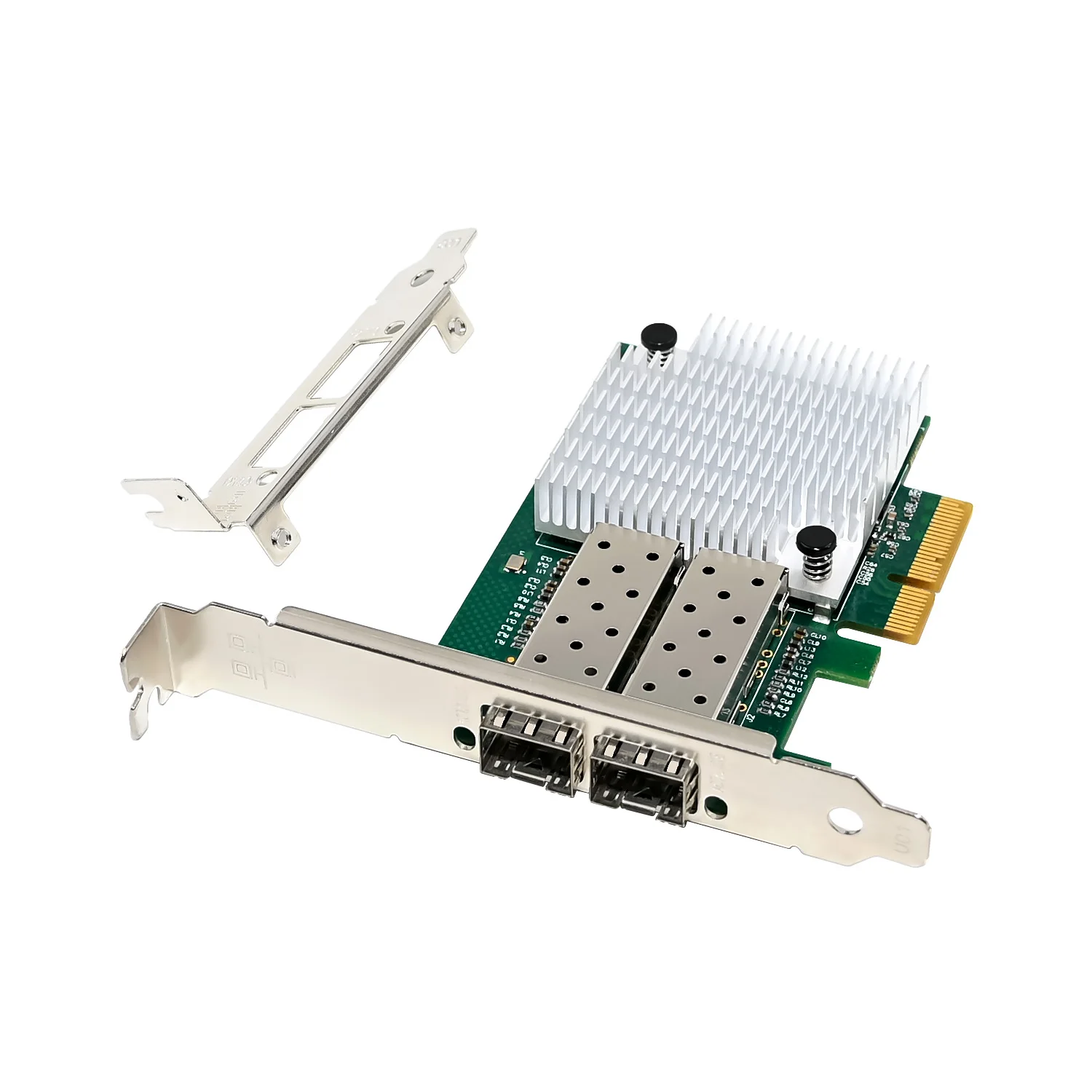SUNWEIT ST7404 ثنائي المنفذ 1G SFP PCIe X4 جيجابت بطاقة محول سلكي مجموعة شرائح Intel82576 الداخلية لمنتج مخزون الخادم #1