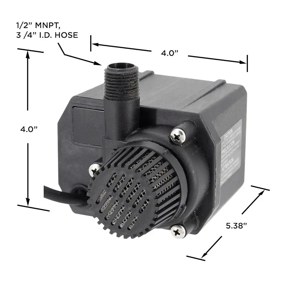 مضخة مياه غاطسة 230 فولت، 585 GPH، سلك 6 أقدام، لا توجد قابس متضمن #2