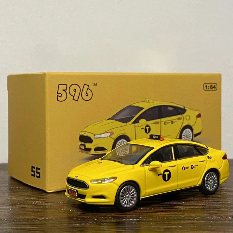 

596 1/64 Mondeo 2013 ECO Taxi Alloy Racing Car Diecasts & Toy Vehicles Car Model Miniature Scale Model Car For Children
