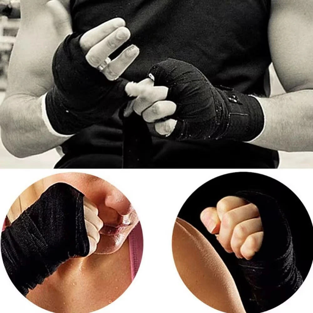 Boxing Sports Cotton Strap Bandage Cover Muay Taekwondo Hand Glove Wrap Protector De Boxeo