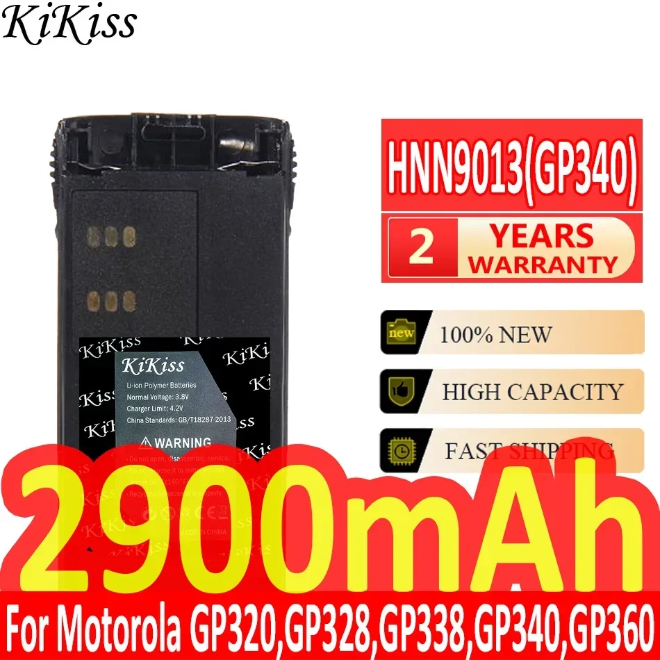 

Мощная батарея 2900 мАч KiKiss HNN9013 (GP340) для Motorola GP320, GP328, GP338, GP340, GP360, GP380