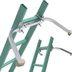Ladder Roof Hook Ladder Stabilizer Steel for Roof Gutter with Rubber Grip Bar Multifunctional Roof Ridge Extension