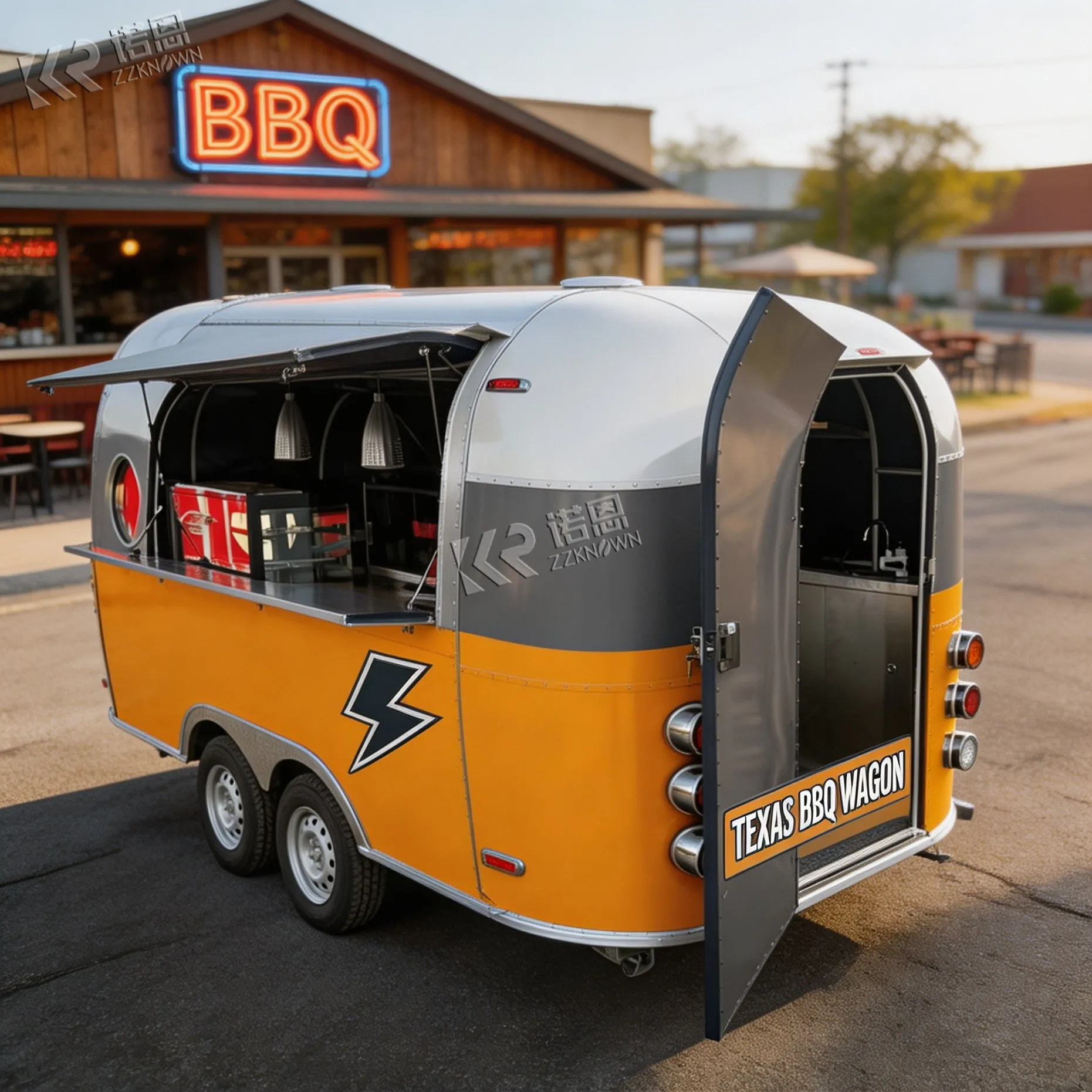 Multicab Fast Food Carts Cheap Food Truck Trailer Stainless Steel Food Trailer Ice Cream Food Truck with Refrigerator