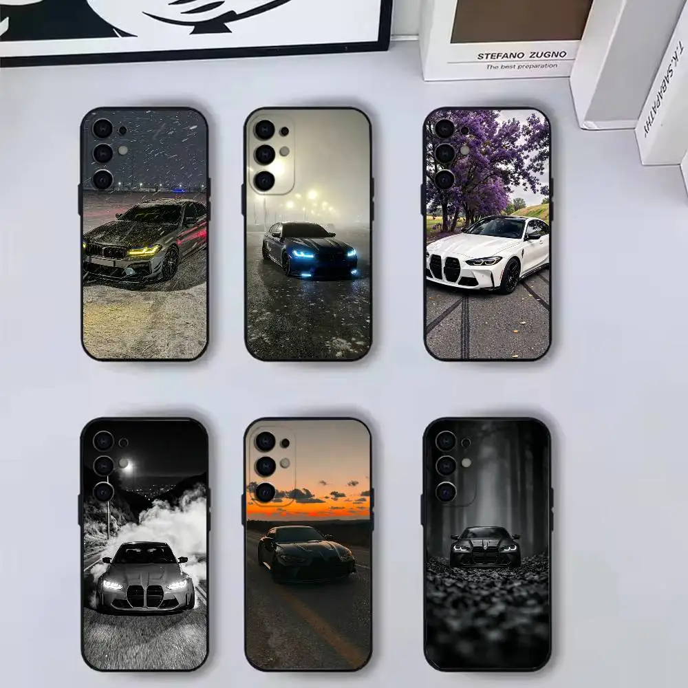 

Classic M4 G80 Car Phone Case Black Silicone Soft For Samsung S25,S24,S21,S22,S23,S30,Ultra,S20,Plus,Fe,Lite