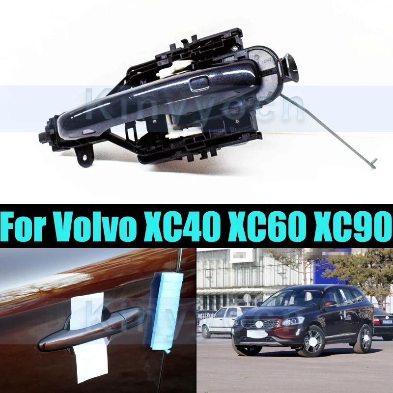 

Black Exterior Door Handle For Volvo XC40 XC60 XC90 Exterior Outer Door Handle Outside Door Handle Set Car Exterior
