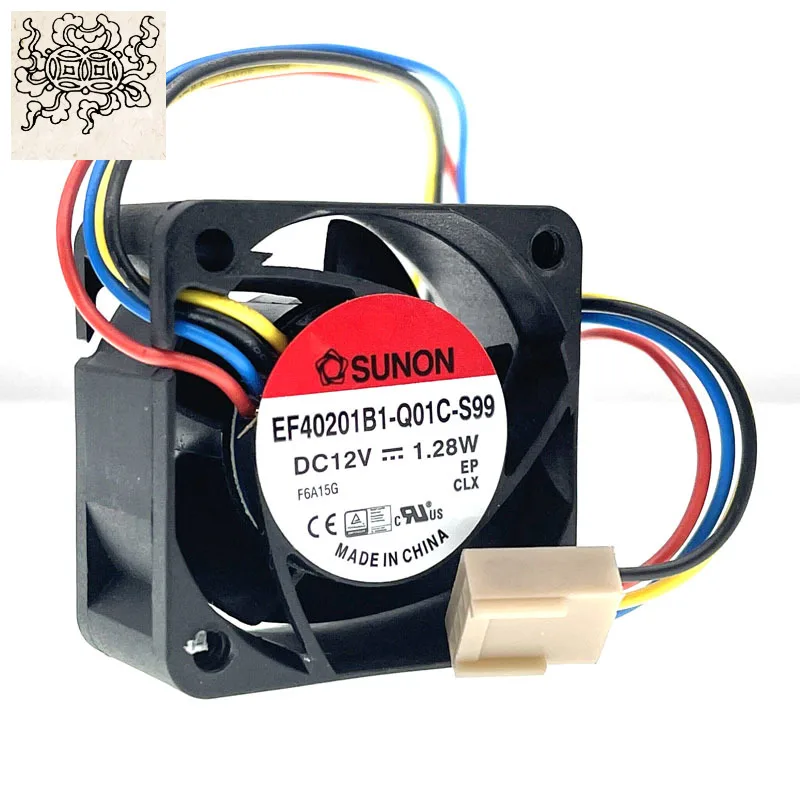 jinsuleng-for-2pcs-mute-40mm-4cm-12v-pwm-computer-case-cooling-fanef40201b1-q01c-s99-sunon-40x40x20mm-128w-4pin-quiet-silent-c