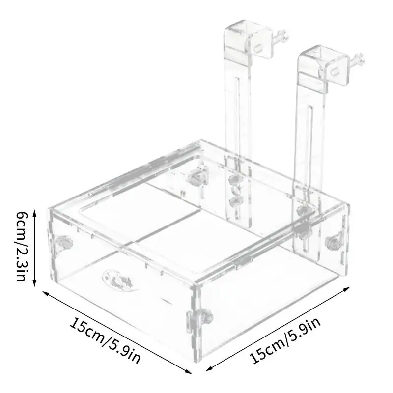 Aquarium Accessories Acrylic Fish Tank Shrimp Feeder Breeding Isolation Box Aquarium Hatchery Incubator Holder Fish Supplies