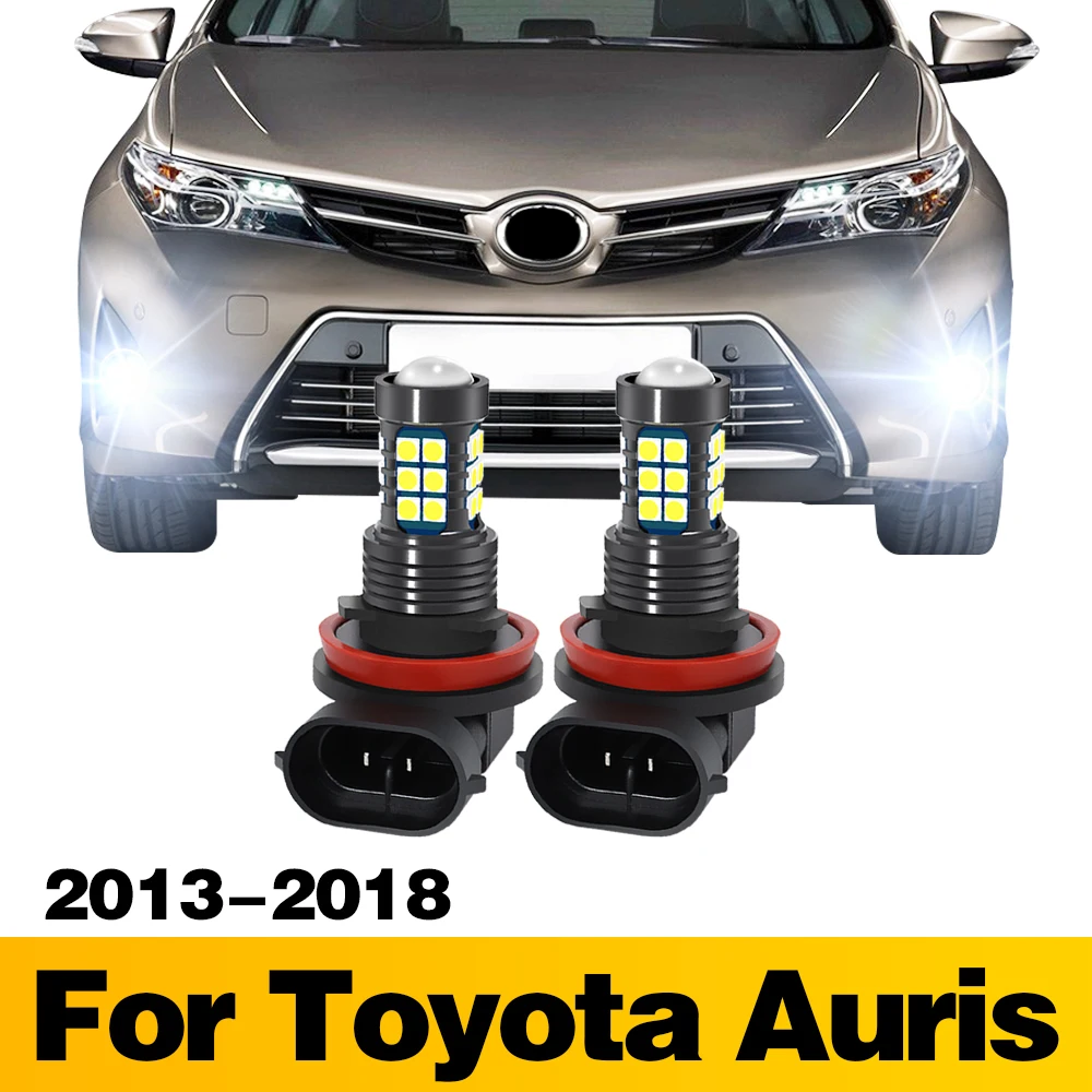 2Pcs LED Lamp Car Front Fog Light Accessories For Toyota Auris 2013 2014 2015 2016 2017 2018