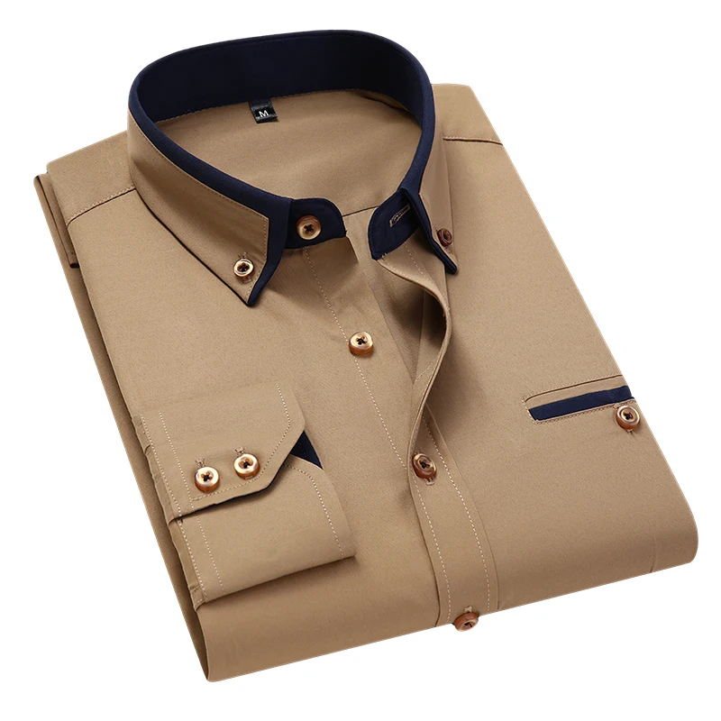 ¡Oferta! 8XL 7XL Camisa de manga larga de algodón para hombre, ropa informal de verano, ajustada, con solapa, para negocios, de marca