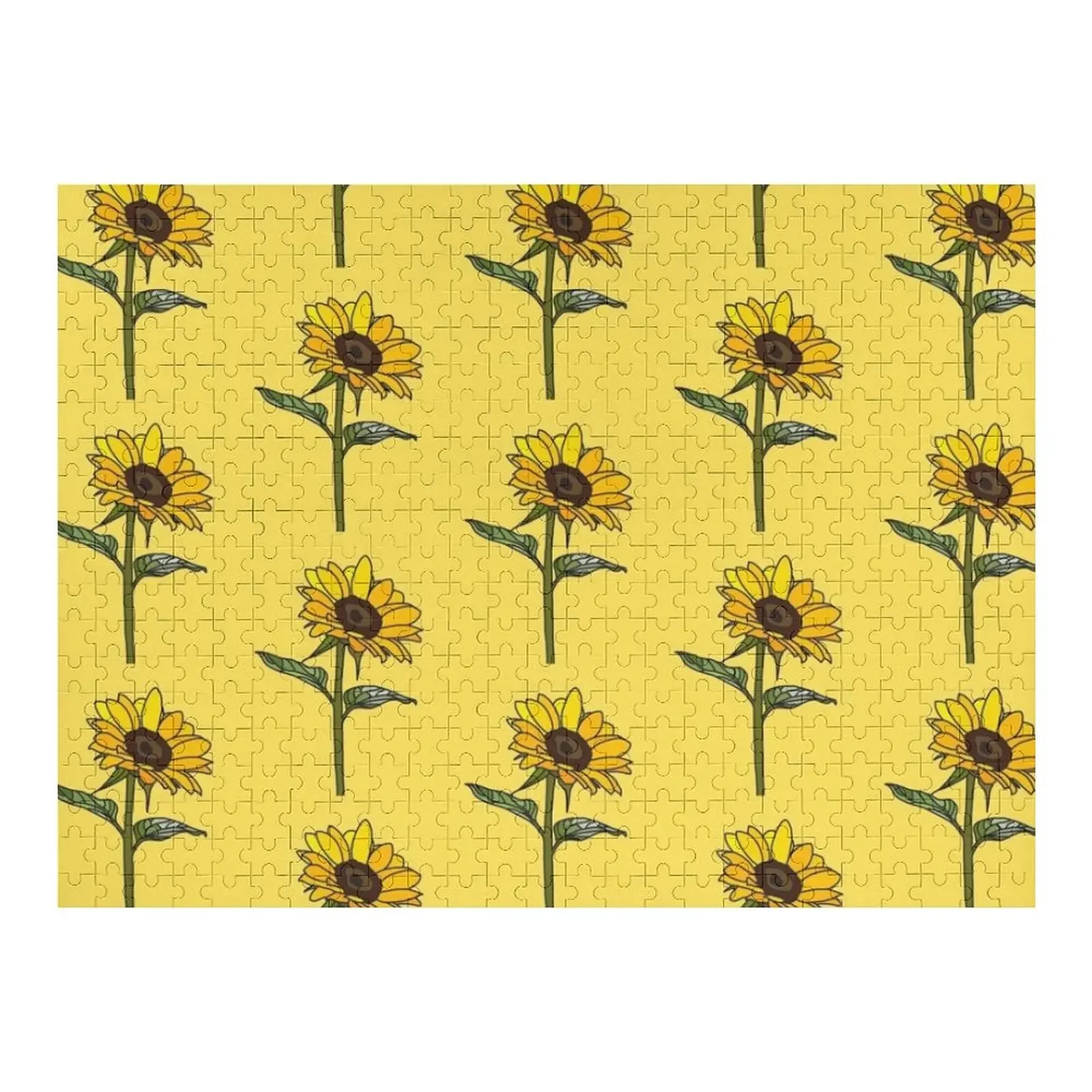 

Aesthetic Sunflower Jigsaw Puzzle Wood Animals Custom With Photo Puzzle