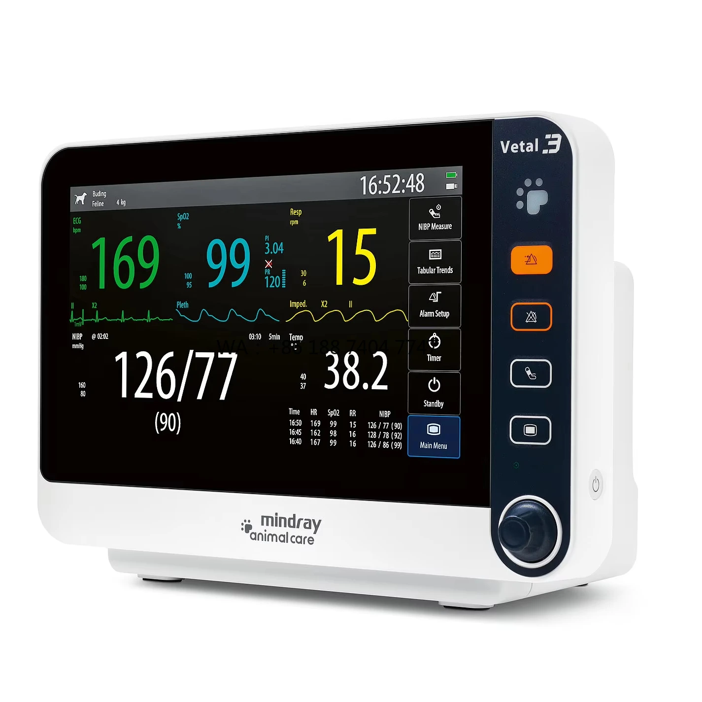 Vetal 3 Multi-parameter Montor for Animal Portable Veterinary
