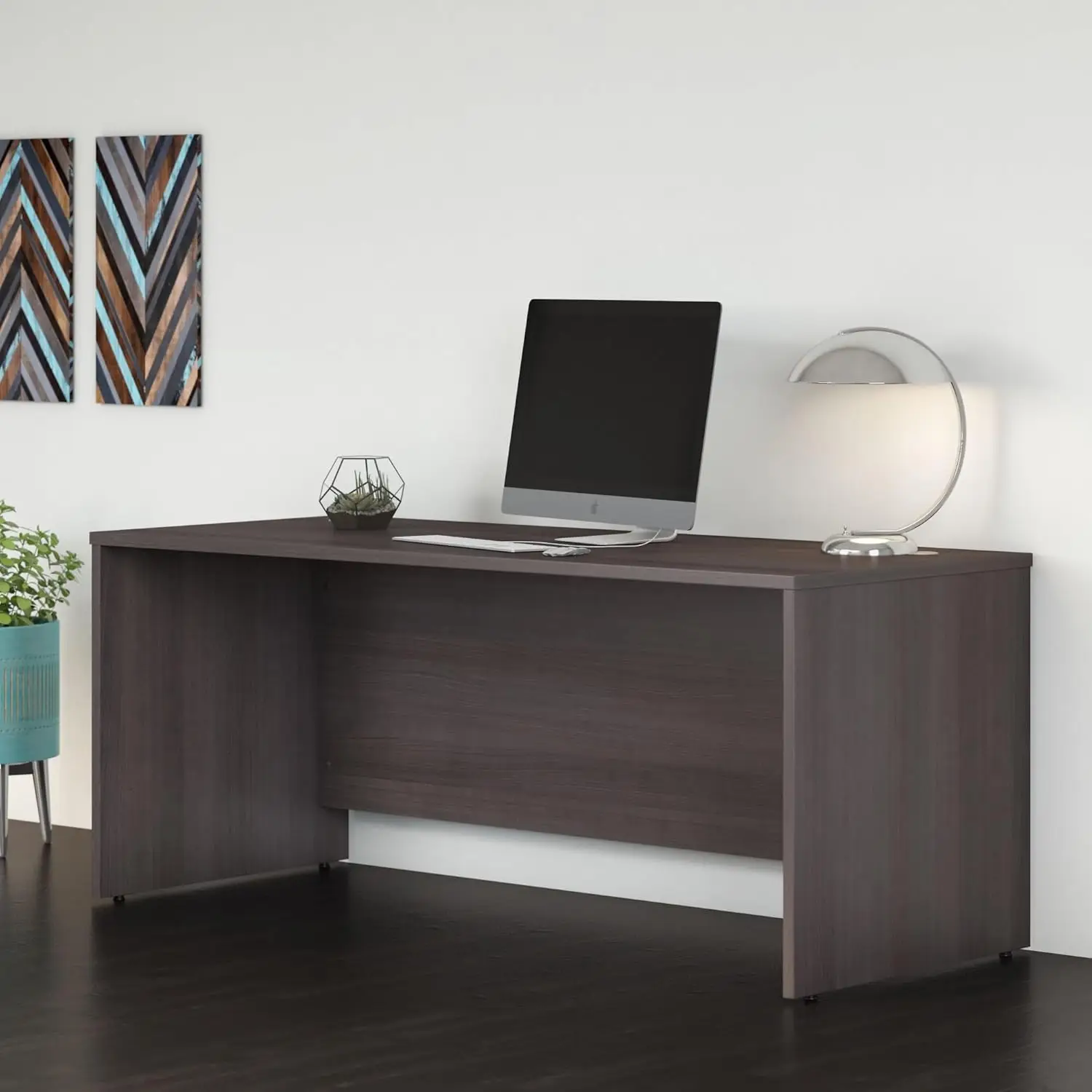 Furniture Studio C 72W x 30D Office Desk in Storm Gray