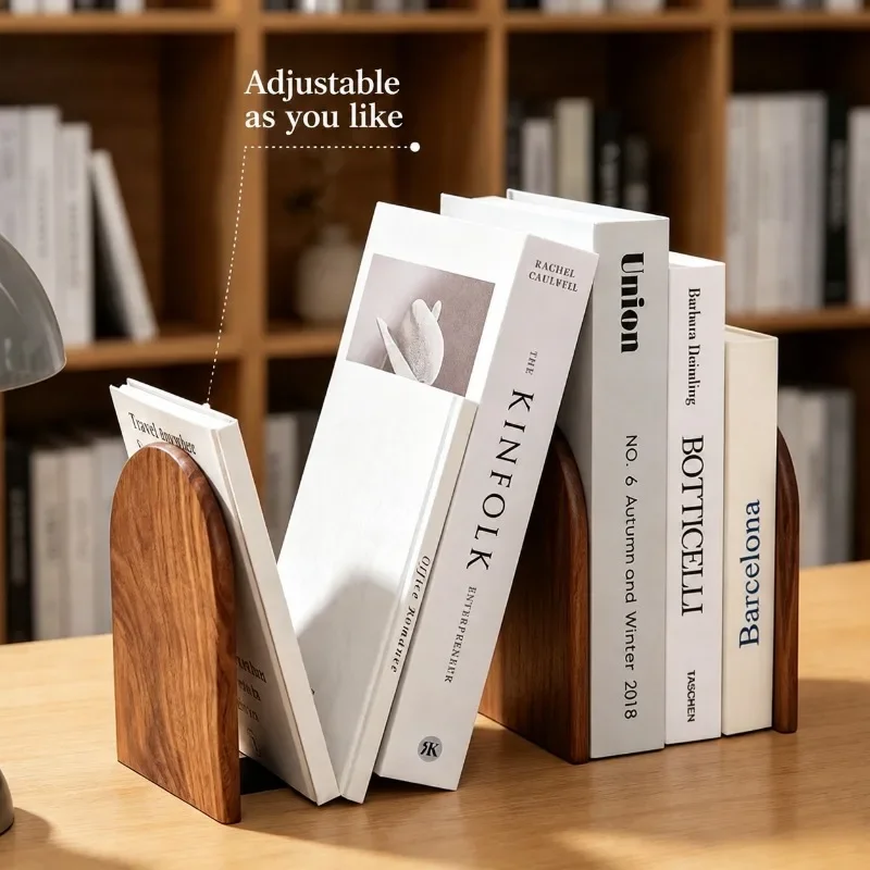 Multi-Tier Wooden Desktop Document Holder Rack Office Tabletop Storage Caddy Book Support Stand File Fixing Frame Organizer