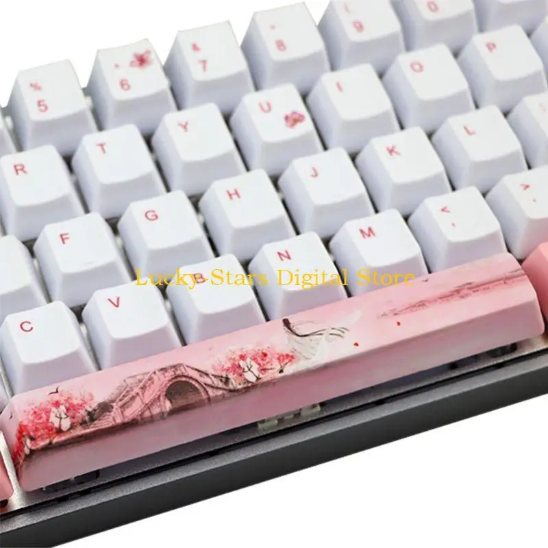 

T3EE 73 Keys/set OEM Profile Girl Keycap PBT Dye Sublimation for Key Caps 6U For Mechanical Keyboard DIY 61 64 84 96