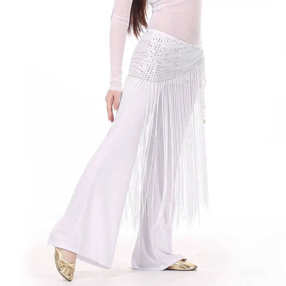 

Sequins Tassels Belly Dance Belt Shiny Street Dance Dancer Skirt Show Costumes Jazz Dance Sequins Wrap Belt