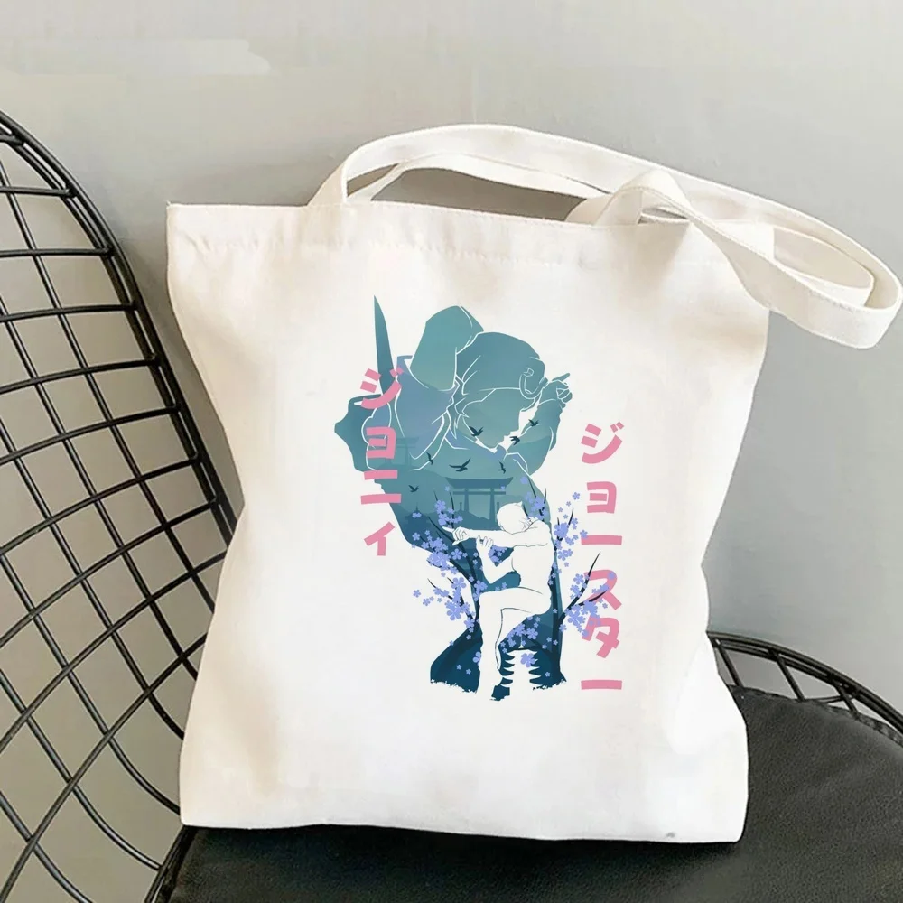 Jojo Bizarre Adventure tote bag reusable shopper shoulder  y2k shopping femme