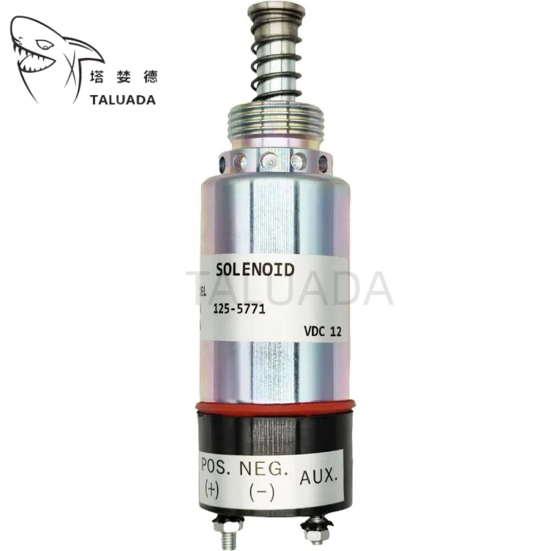 12V 9X-5312 Fuel Shutoff Solenoid 125-5771 For 3114 3116 3126 Excavator Engine Flameout Solenoid 9X5312 1255771 HOTSALE
