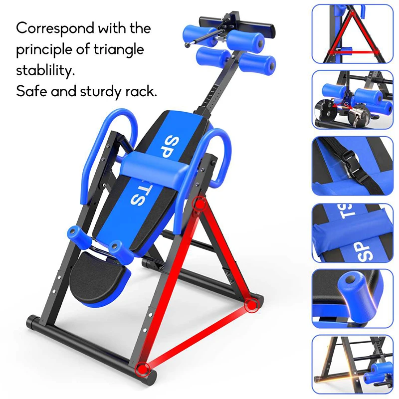 Gym Commercial Thickened Steel Tube, Upgrade Lumbar Relief, Indoor Yoga Fitness Machine, Inverted Machine, Luxury