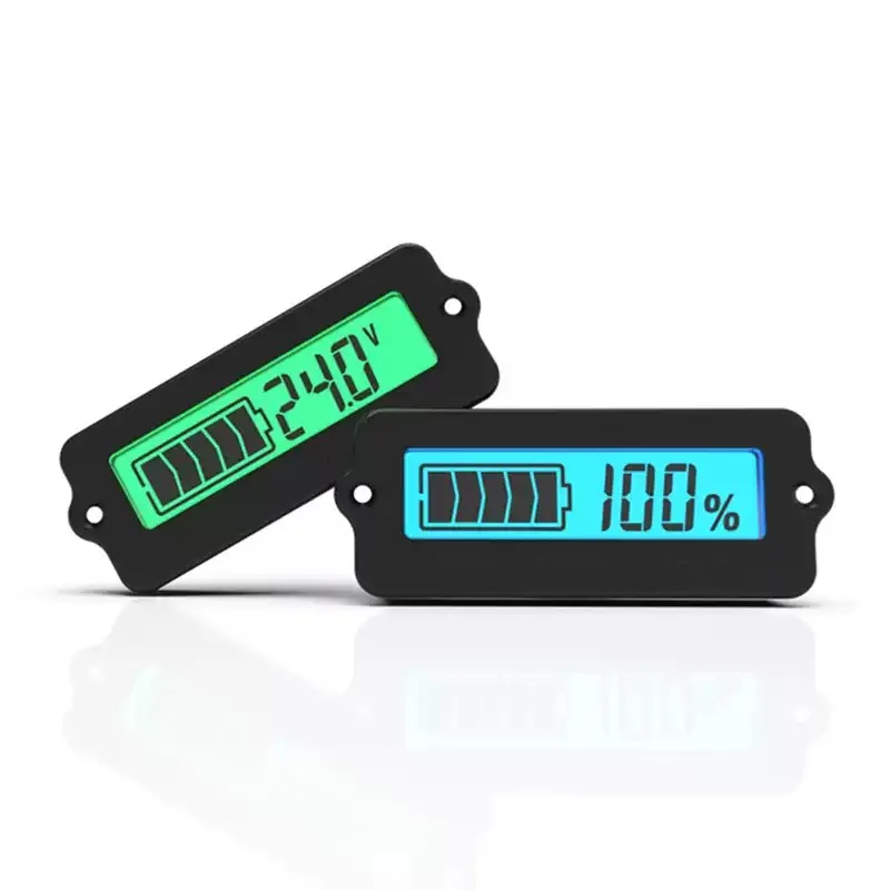 

12-48V Adjustable Battery Capacity Indicator LCD Voltage Ammeter 3-15S Lithium Lead-Acid LiFePO4 Tester 8-78V Universal Monitor