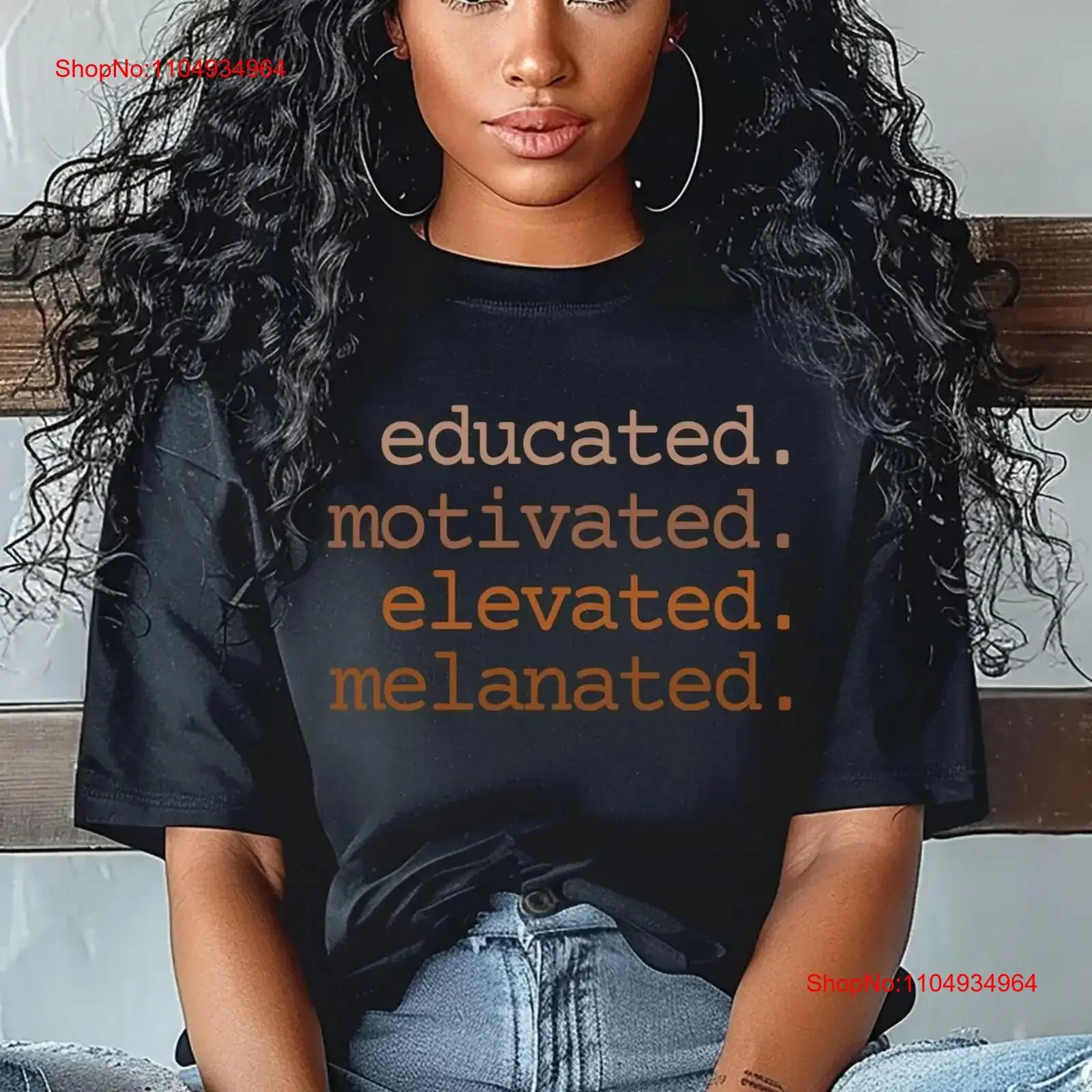 تي شيرت معلم الملف المرتفع المرتفع للتاريخ الأسود الميلانين ماجيك فخر أمريكي أفريقي عتيق مغسول