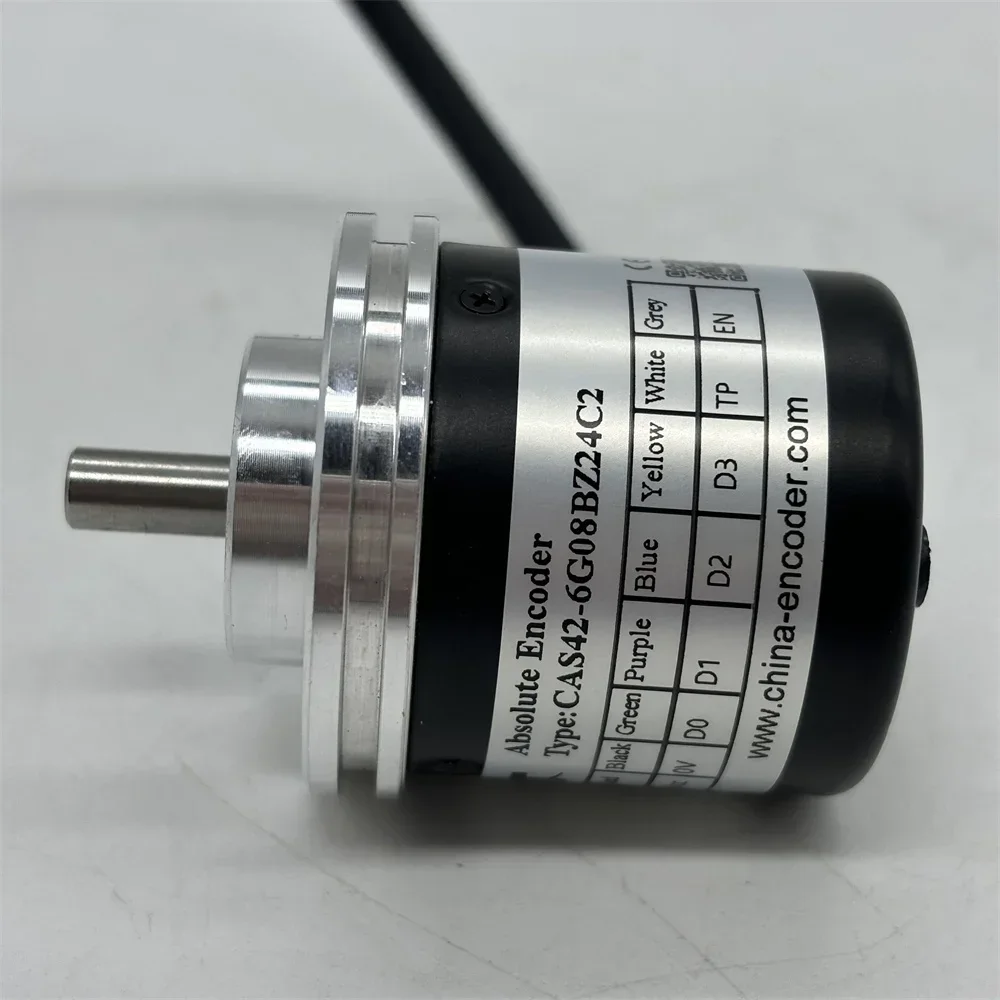 

New In stock 42mm 8 bit station PNP output 24VDC CNC lathe machine tool turret rotary encoder absolute CAS42-6G08BZ24C2