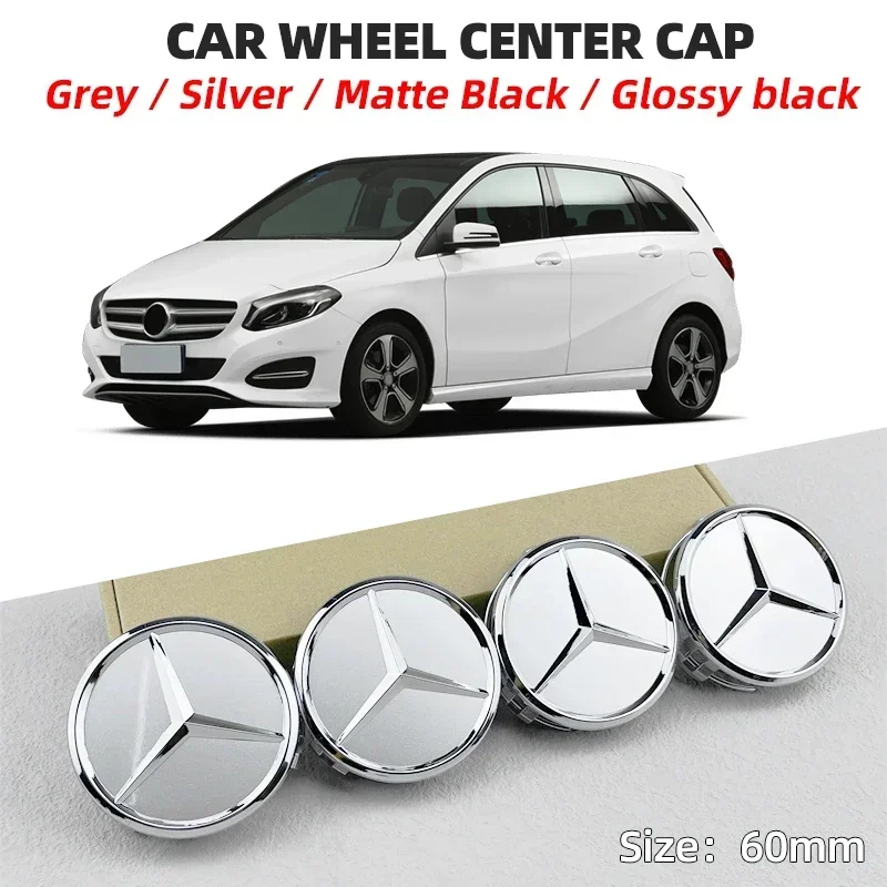 

4 шт. 60 мм колпачки на центральные отверстия дисков для автомобилей Mercedes-Benz W203 W206 W205 W211 W212 A180 W176