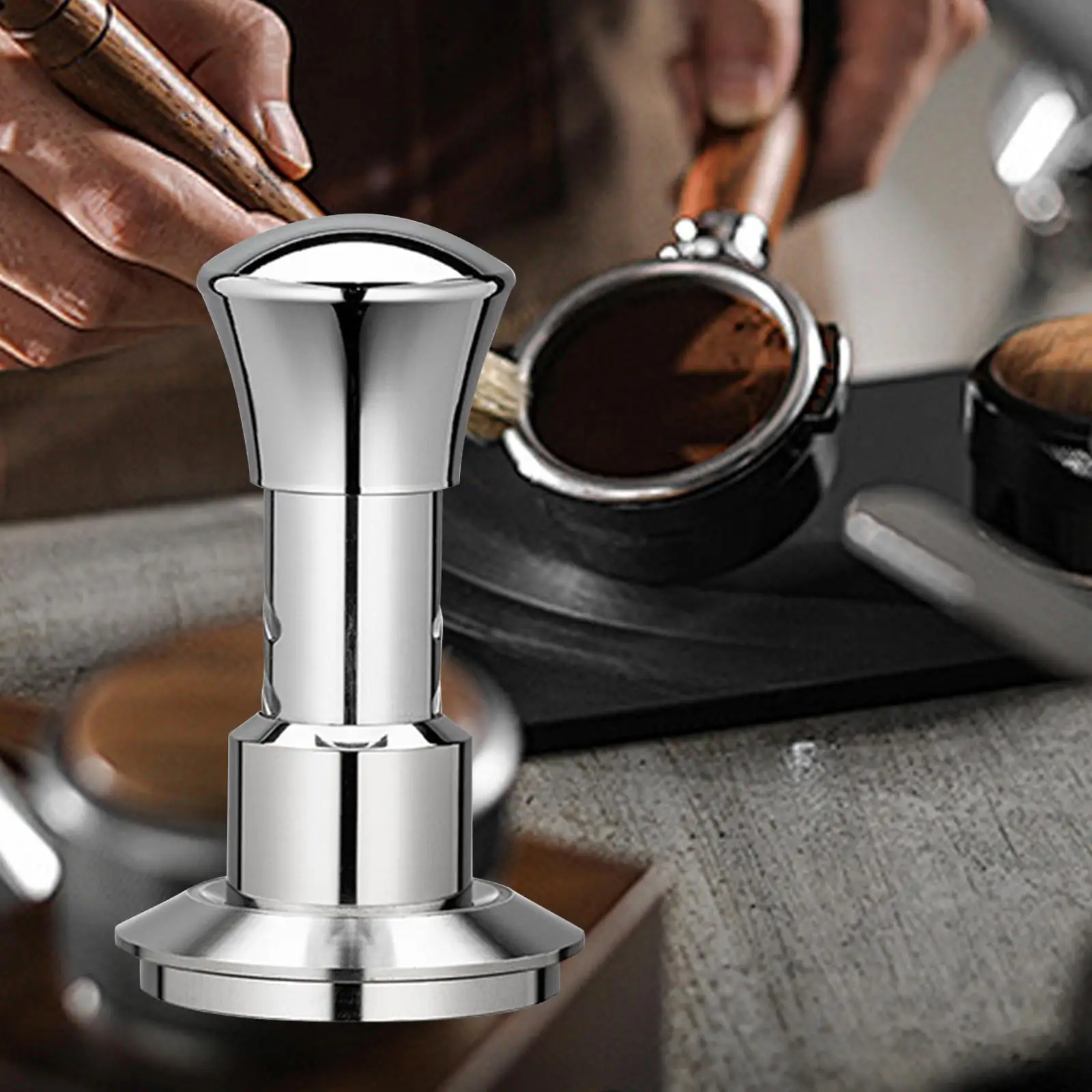 58mm Espresso Tamper Constant 30lb Coffee Distributor Coffee Distributor Leveler Tool for Office Kitchen Bar Restaurants Hotel