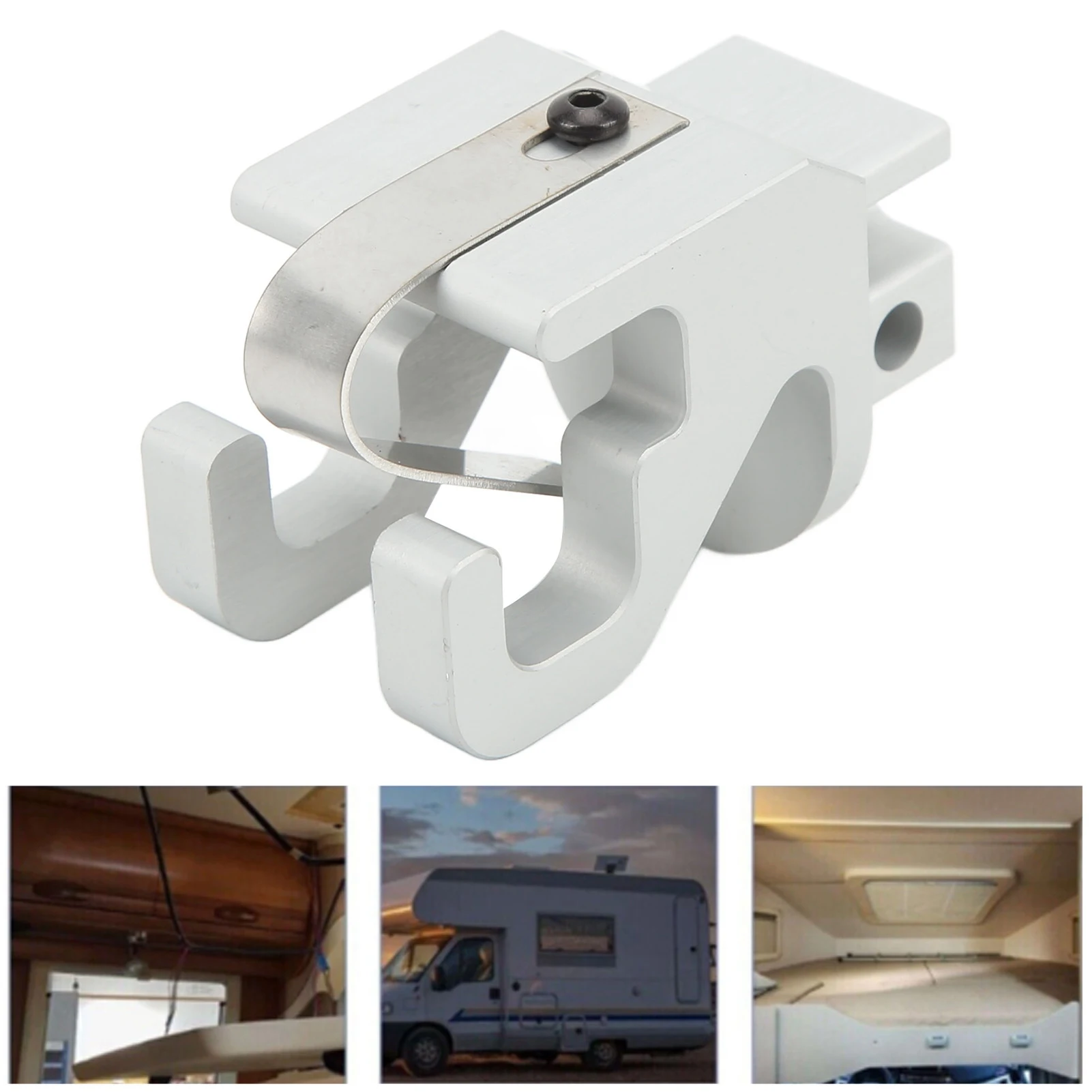 RV Toldo Inferior Rafter Claw, alumínio acetinado, apto para Sunchaser II Toldo