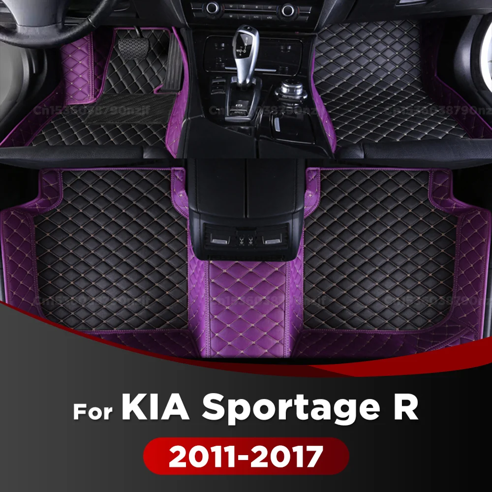 

For Kia Sportage R 2011-2017 16 15 14 13 12 Car Floor Mats Custom Auto Foot Pads Automobile Carpet Cover Interior Accessories
