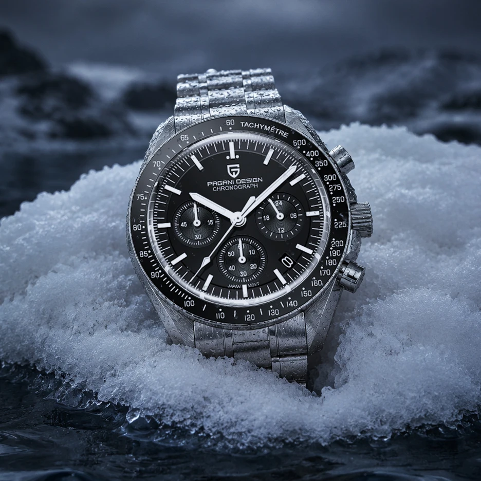 2026 New Classic Men Watch PAGANI DESIGN Luxury Quartz Watch For Men Automatic Date Speed Sport Chronograph AR Sapphire Crystal Wristwatch Men EU Local Shipping