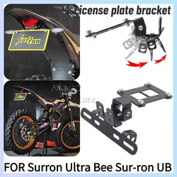 New FOR Surron Ultra Bee Sur-ron UB Collapsible Rear License Plate Holder UB Modified Parts Tail Light License Plate Bracket